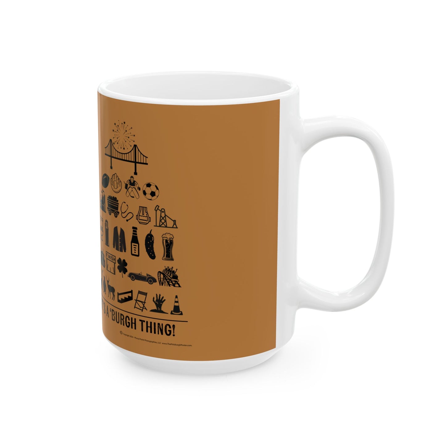 Pittsburgh Poster Mug - for City Lovers and Coffee Enthusiasts!