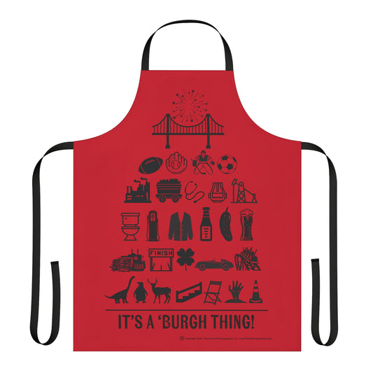 Pittsburgh Poster Apron – Perfect for Cooking and Grilling!