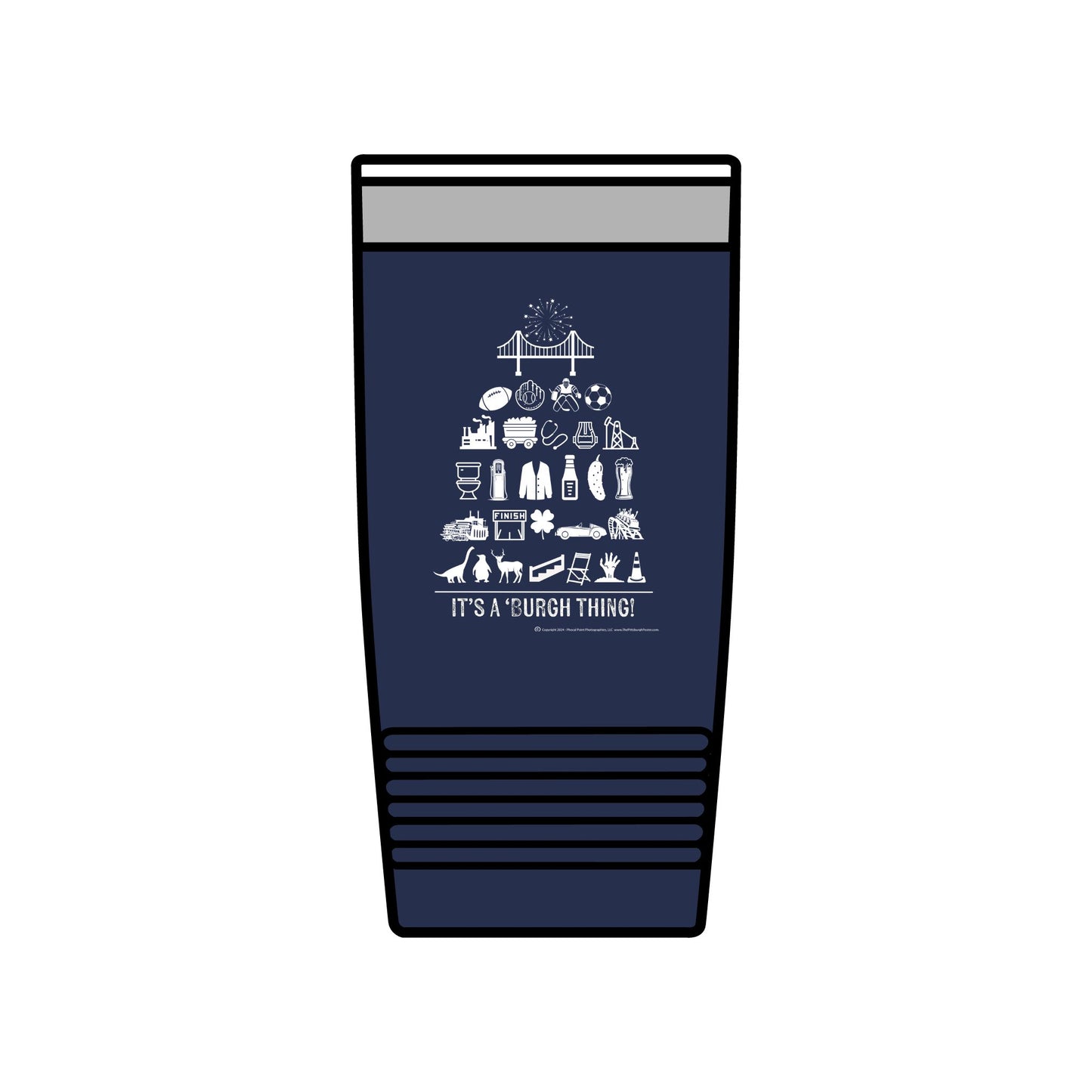 Pittsburgh Poster - Insulated 20oz Tumbler