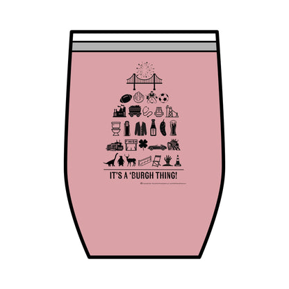 Pittsburgh Poster - Wine Tumbler | 12oz