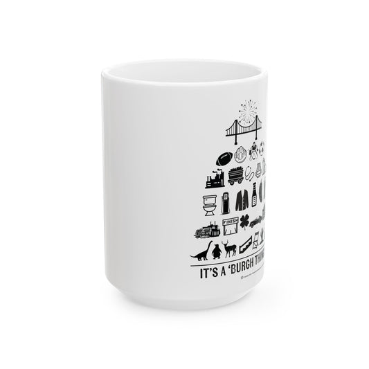 Pittsburgh Poster - Ceramic Mug - Perfect Gift for City Lovers and Coffee Enthusiasts!