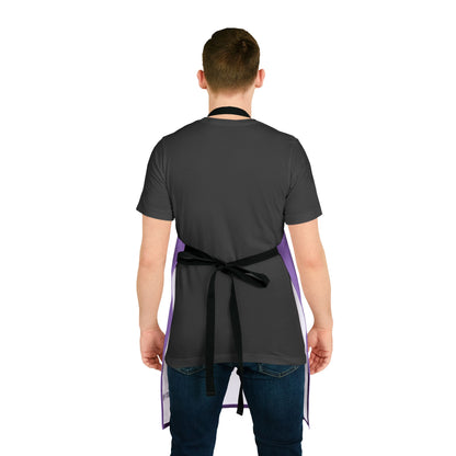 Pittsburgh Poster Apron – Purple -  Perfect for Cooking and Grilling Enthusiasts!