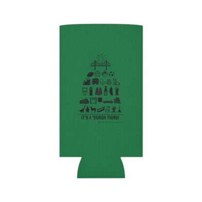 Pittsburgh Poster Can Cooler/Koozie - Green