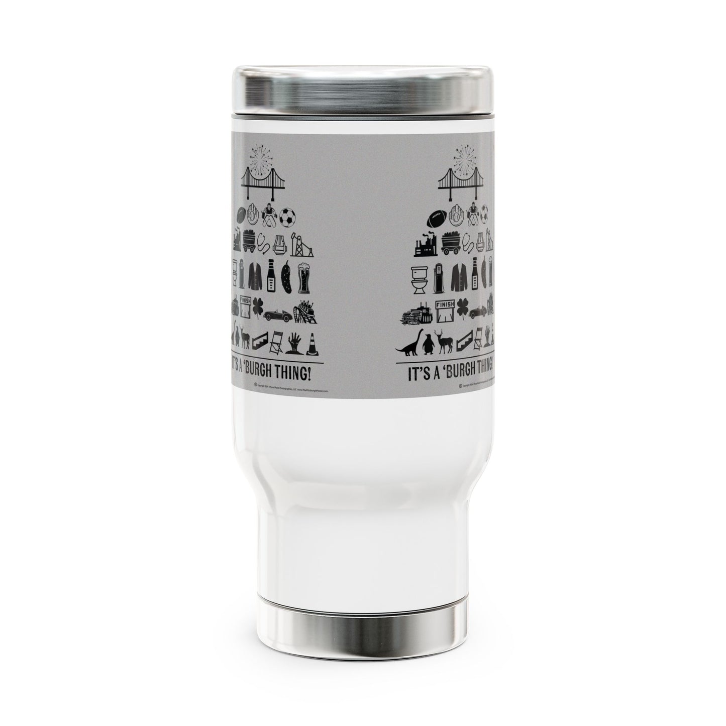 Pittsburgh Poster -  Stainless Steel 14oz Travel Mug