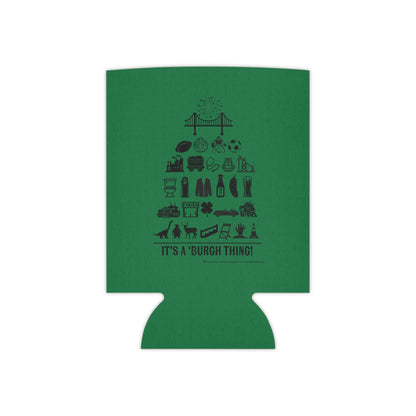 Pittsburgh Poster Can Cooler/Koozie - Green