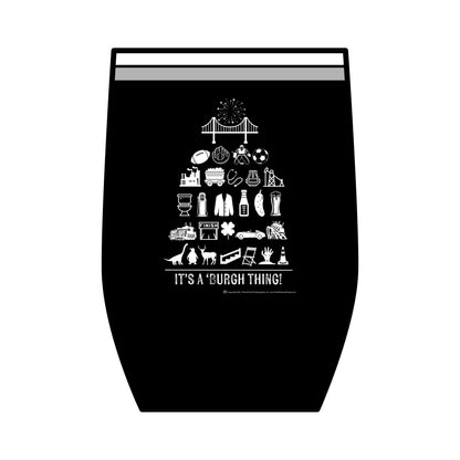 Pittsburgh Poster - Wine Tumbler | 12oz