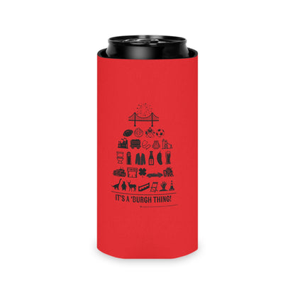 Pittsburgh Poster Can Cooler/Koozie - Red  - "It's A 'Burgh Thing!"