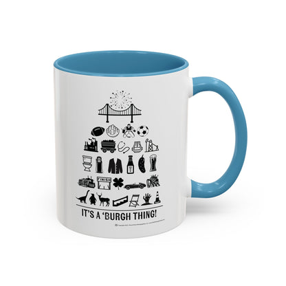 Pittsburgh Poster Coffee Mug - 11 & 15oz - Unique Gift for Pittsburgh Lovers