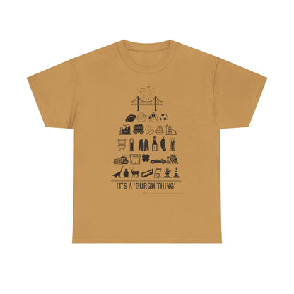 Pittsburgh Poster -  Unisex Heavy Cotton Tee