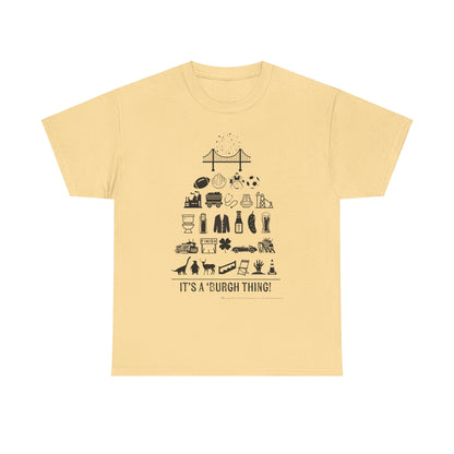 Pittsburgh Poster -  Unisex Heavy Cotton Tee