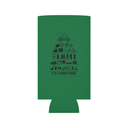 Pittsburgh Poster Can Cooler/Koozie - Green