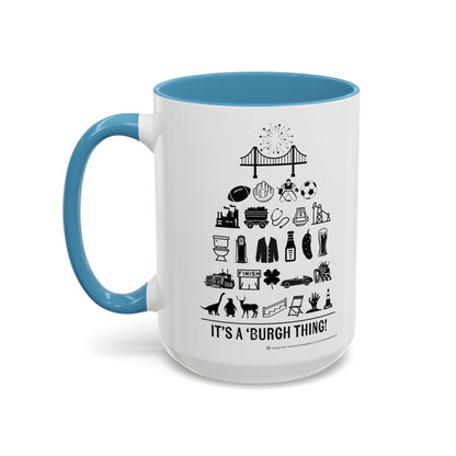 Pittsburgh Poster Coffee Mug - 11 & 15oz - Unique Gift for Pittsburgh Lovers