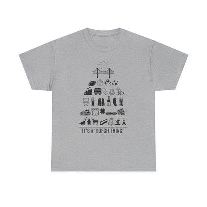 Pittsburgh Poster -  Unisex Heavy Cotton Tee