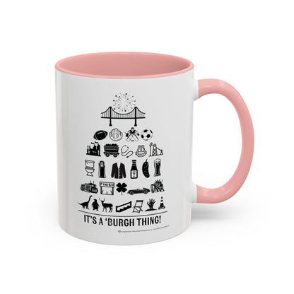 Pittsburgh Poster Coffee Mug - 11 & 15oz - Unique Gift for Pittsburgh Lovers