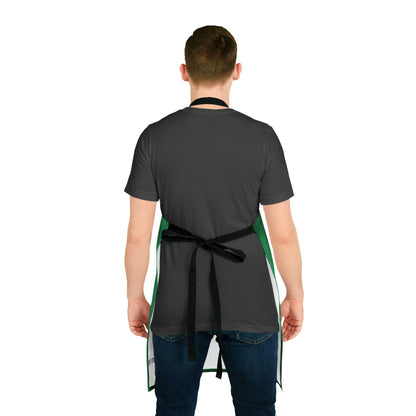 Pittsburgh Poster Apron – Green -  Perfect for Cooking and Grilling Enthusiasts!