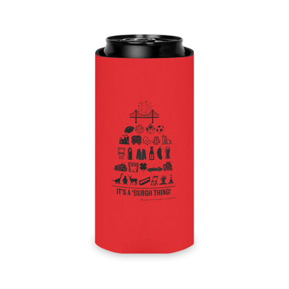 Pittsburgh Poster Can Cooler/Koozie - Red  - "It's A 'Burgh Thing!"