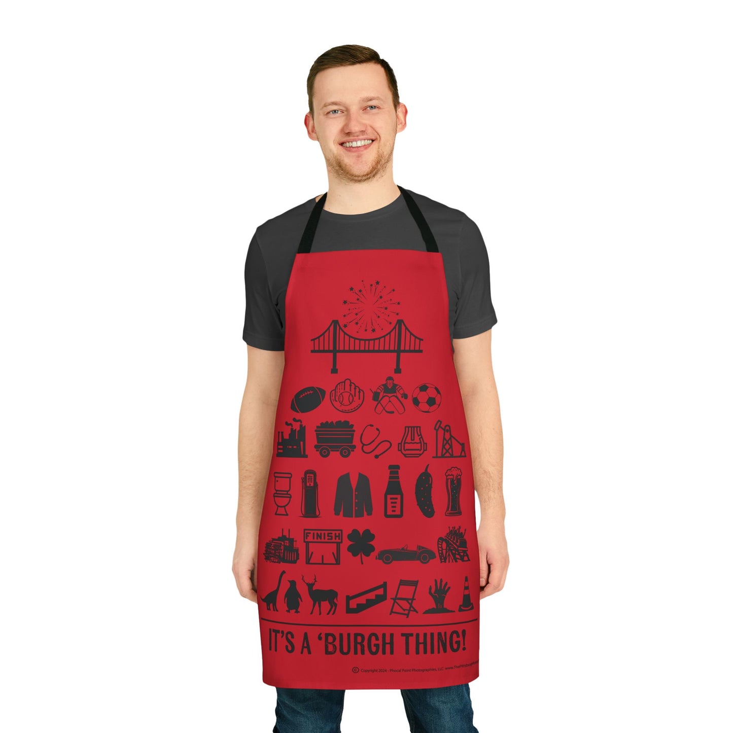 Pittsburgh Poster Apron – Perfect for Cooking and Grilling!