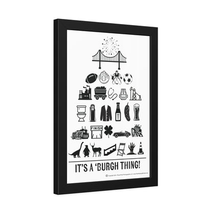 Pittsburgh Poster -Themed Framed Poster