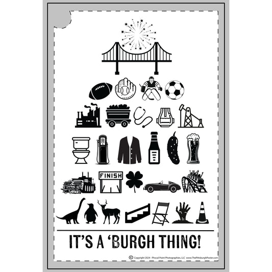 Pittsburgh Poster - Golf Towel - Celebrate Every Swing!