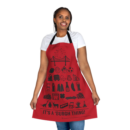 Pittsburgh Poster Apron – Perfect for Cooking and Grilling!