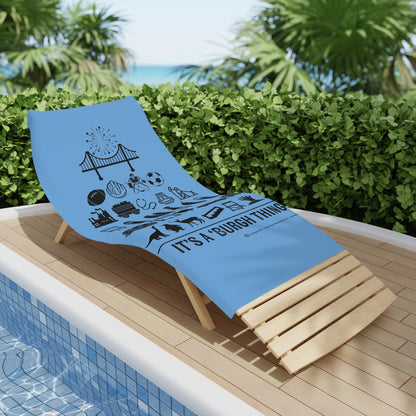 Pittsburgh Poster Beach Towel – Perfect for Summer & Sports Fans