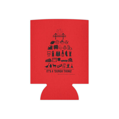 Pittsburgh Poster Can Cooler/Koozie - Red  - "It's A 'Burgh Thing!"