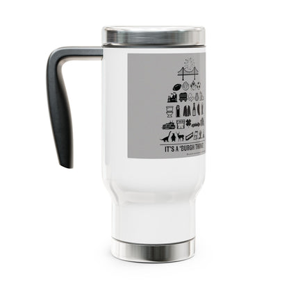 Pittsburgh Poster -  Stainless Steel 14oz Travel Mug