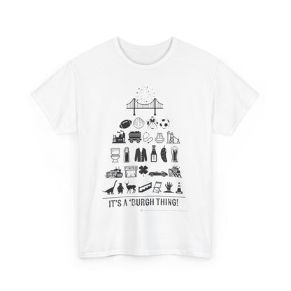 Pittsburgh Poster -  Unisex Heavy Cotton Tee