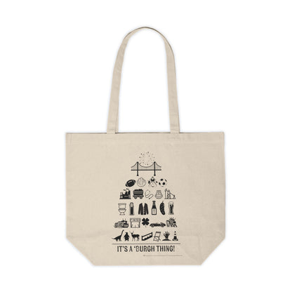 Pittsburgh Poster -  Canvas Shopping Tote