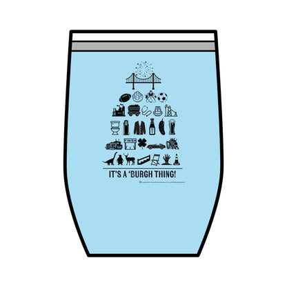 Pittsburgh Poster - Wine Tumbler | 12oz