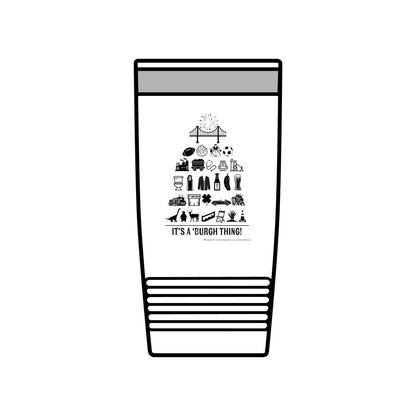 Pittsburgh Poster - Insulated 20oz Tumbler