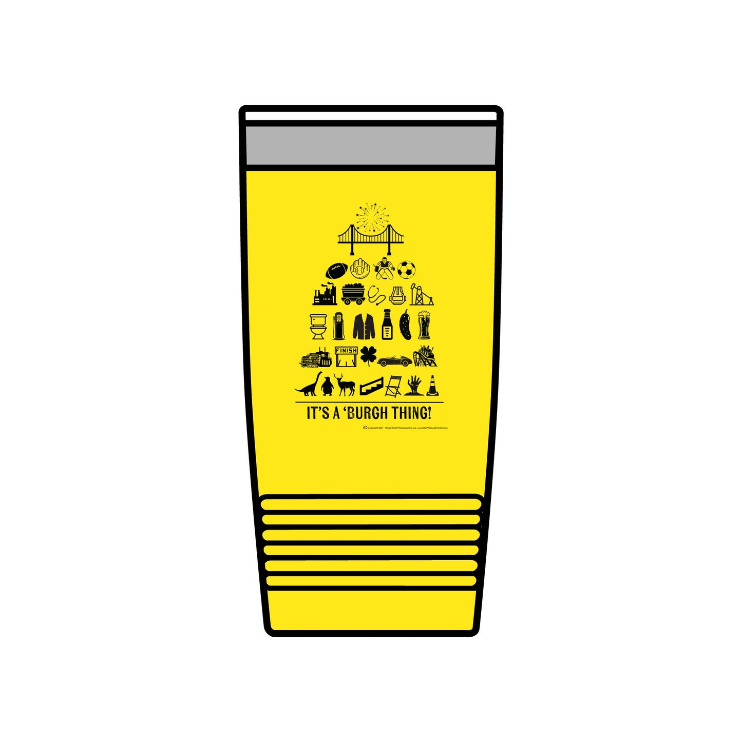 Pittsburgh Poster - Insulated 20oz Tumbler