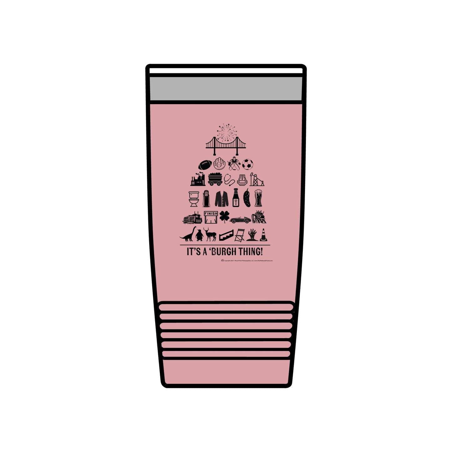 Pittsburgh Poster - Insulated 20oz Tumbler