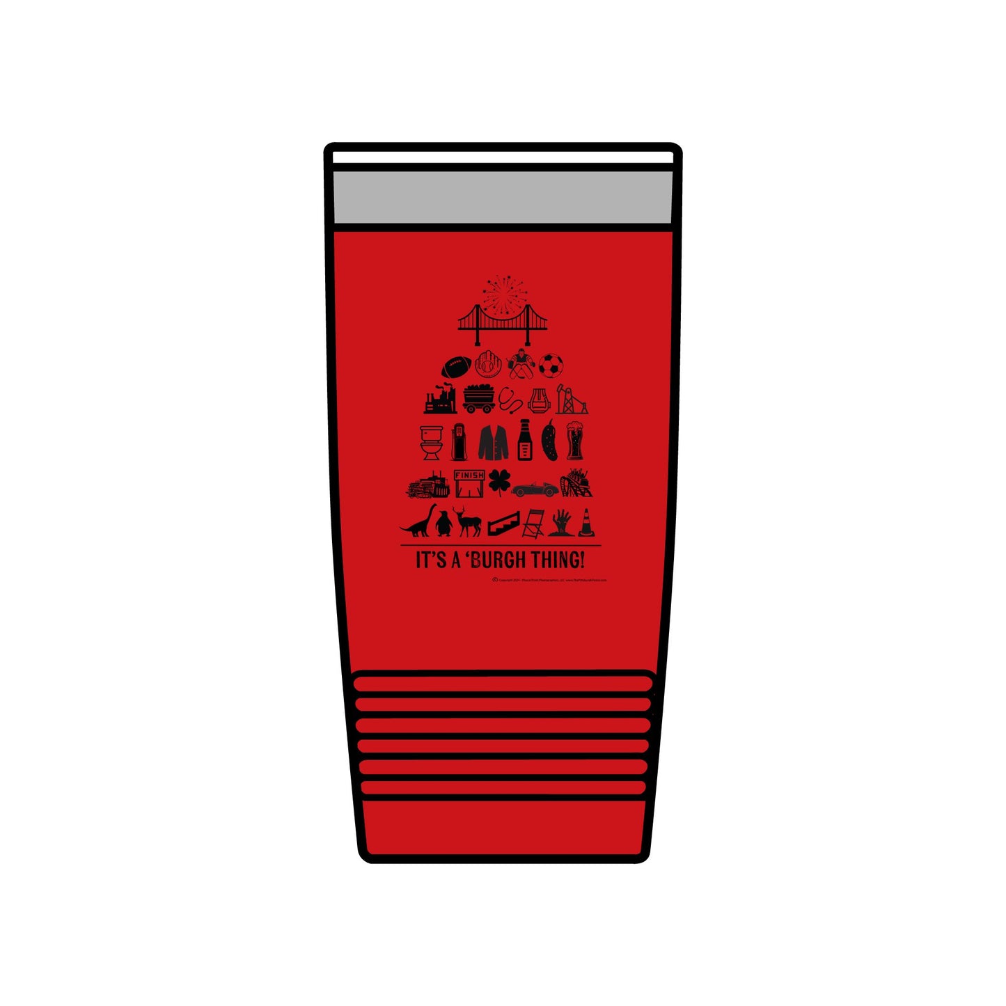 Pittsburgh Poster - Insulated 20oz Tumbler